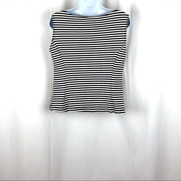 Nicole Studio knit striped tank top 8P - Picture 2 of 6
